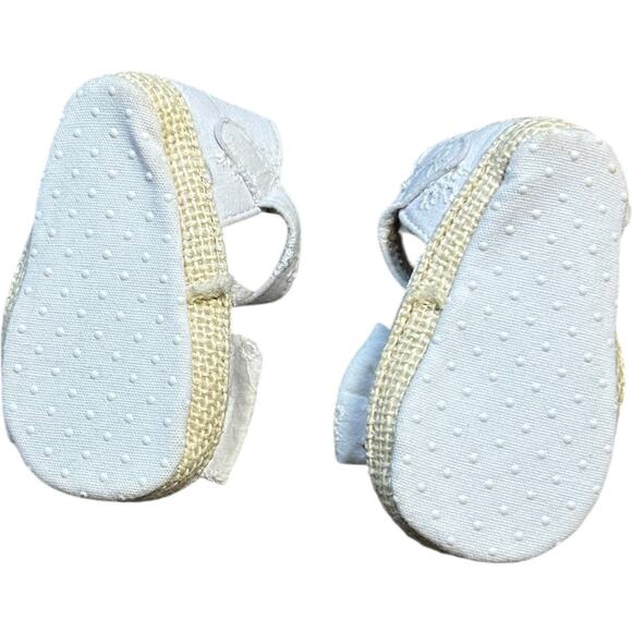 Floral White Bow Stepping Stones Baby Sandals - Picture 5 of 6